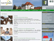 Tablet Screenshot of hettingen.de